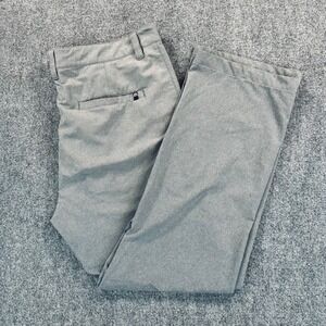 Travis Mathew Open To Close Men's 36 Heather Grey Performance Golf Pants Stretch